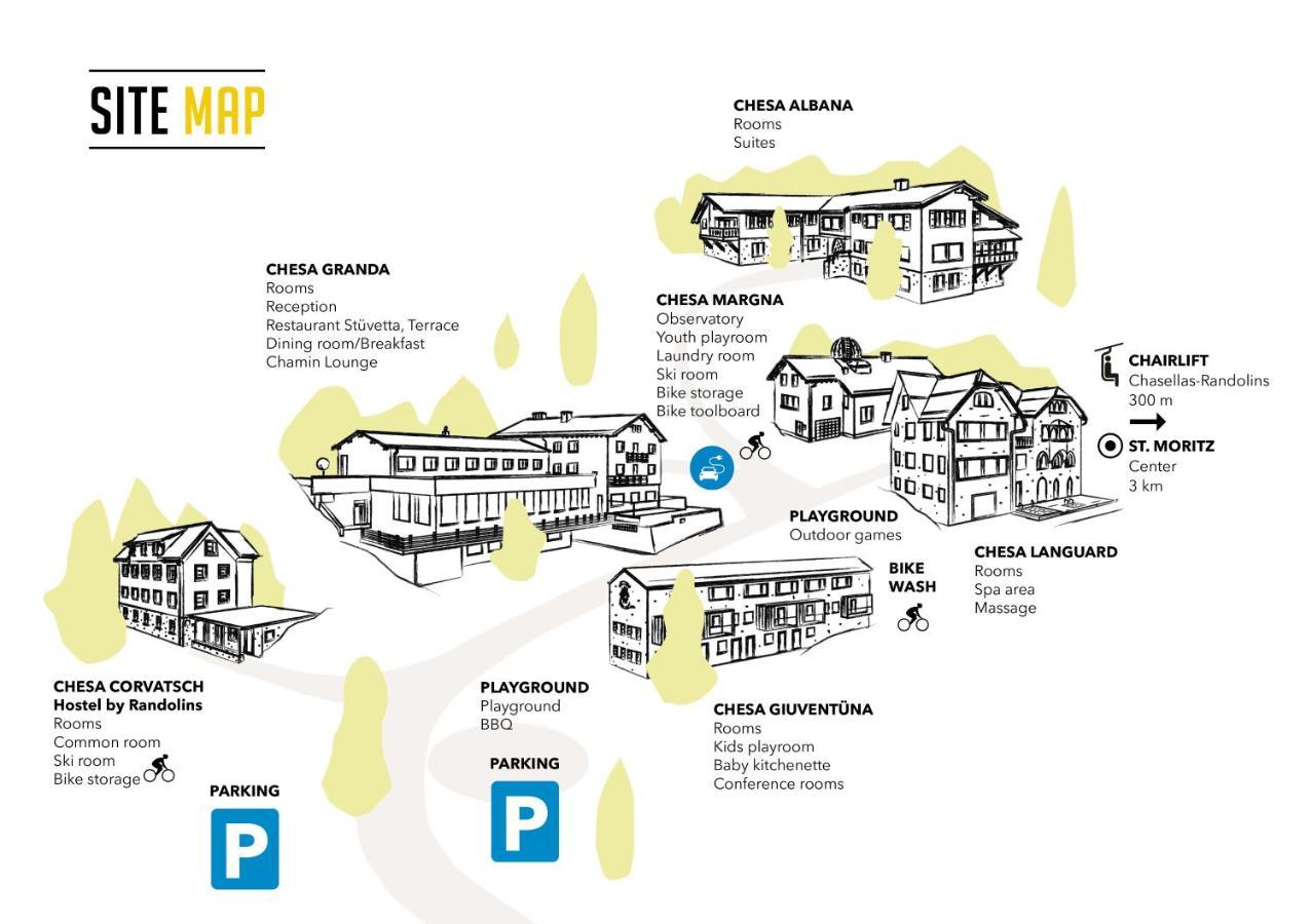 Randolins Familienresort St Moritz Exterior foto